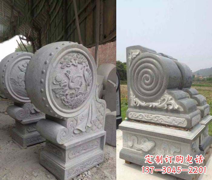 佛山招财抱鼓石大理石门墩