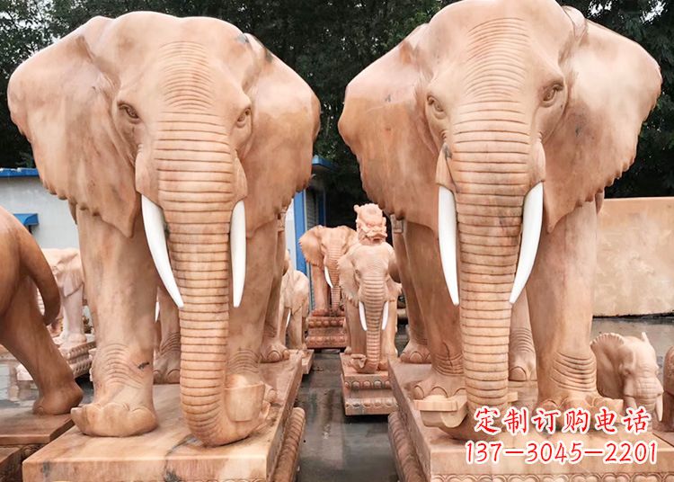 佛山招财大象石雕