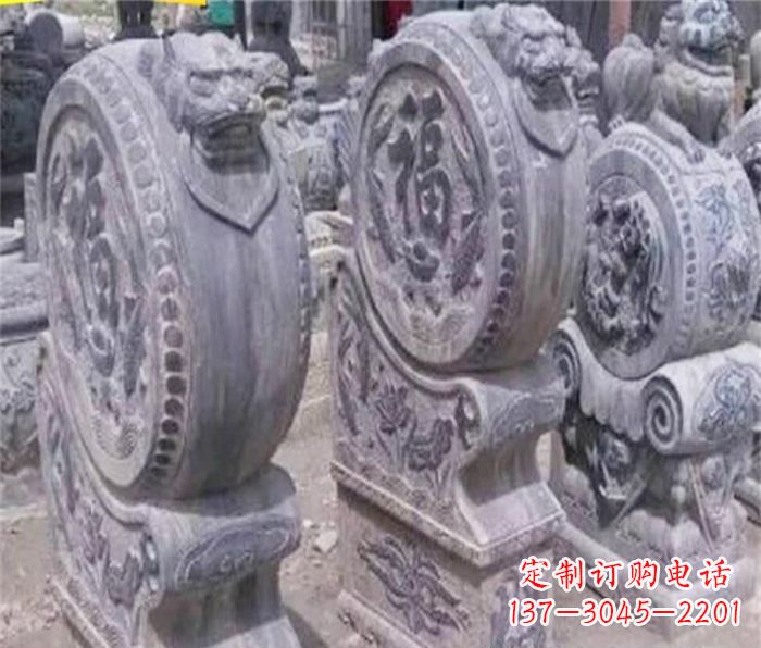 佛山招财石门墩仿古抱鼓石