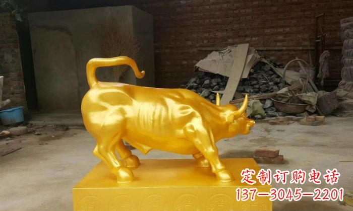 佛山招财铜牛雕塑 (2)