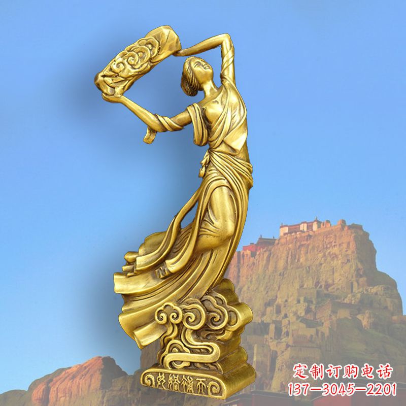 佛山中国上古传说“女娲补天”铸铜雕塑