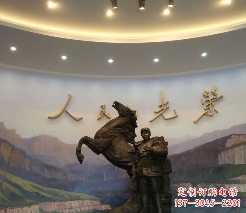 佛山朱德人物景观铜雕