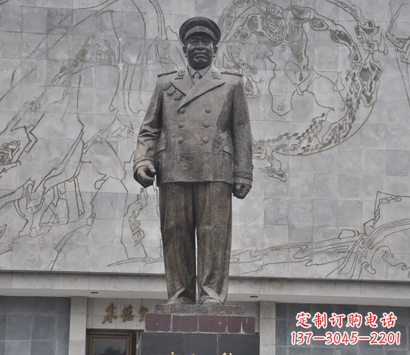 佛山朱德人物铜雕