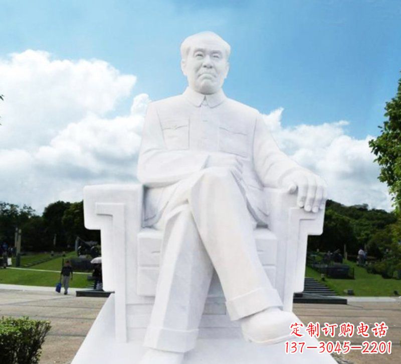 佛山朱德坐式伟人石雕