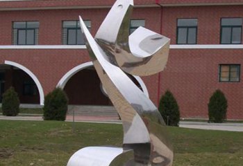 佛山校园不锈钢海浪抽象雕塑