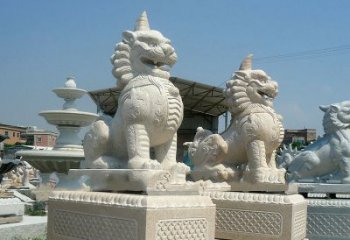 佛山獬豸 石雕 独角兽-法院大门神兽雕塑