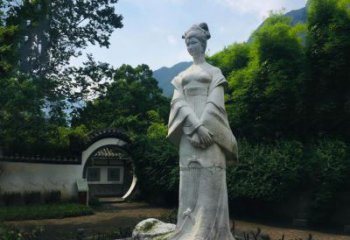 佛山园林历史名人塑像王昭君汉白玉雕塑
