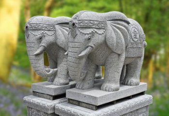 佛山招财纳福石雕大象