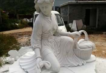 佛山中国古代四大美女之西施汉白玉石雕塑