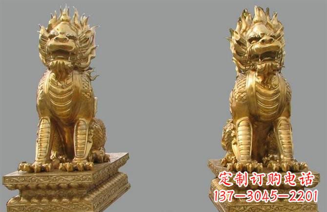 佛山铸铜麒麟雕塑222