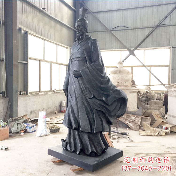 佛山铸铜屈原雕塑