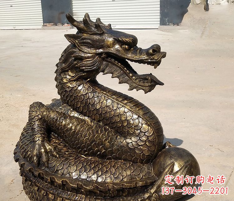 佛山铸铜神龙雕塑