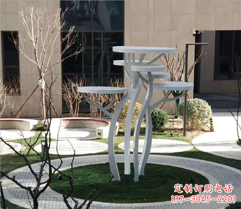 佛山不锈钢蘑菇景观雕塑