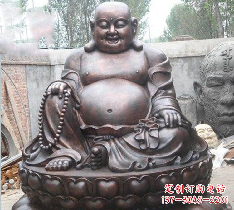 佛山宗教庙宇弥勒佛铜雕222
