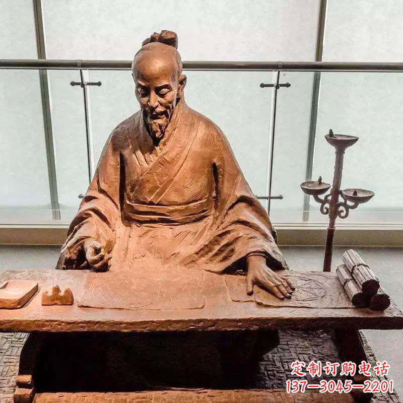 佛山祖冲之圆周率情景小品雕塑-中国古代数学家著名历史人物