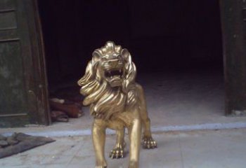 佛山铸铜狮子西洋狮子铜雕