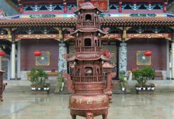 佛山宗教庙宇香炉铜雕