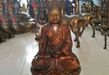 佛山坐式地藏菩萨铜雕