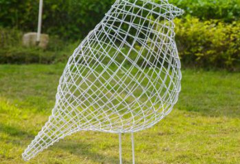 佛山公园不锈钢镂空创意户外大型小鸟雕塑